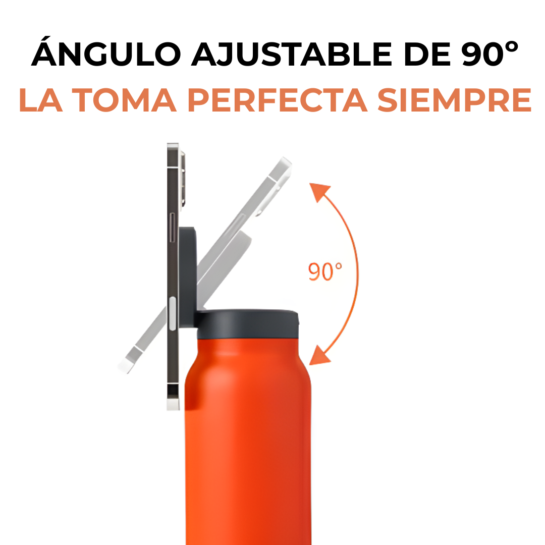 Botella con soporte para movil