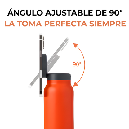 Botella con soporte para movil